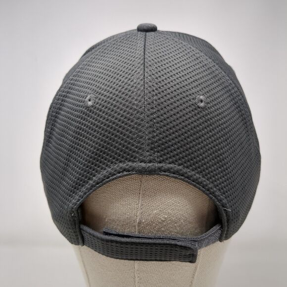 Mule Hide Strapback Hat Gray OSFA Adjustable Embroidered Continental - Picture 5 of 8